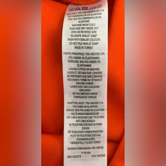 French Connection Reddish Orange Sleeveless Dress - Picture 9 of 9